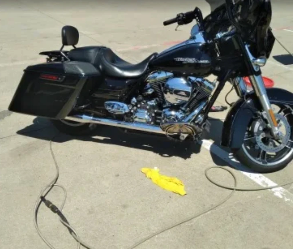 Detailed Harley-Davidson motorcycle